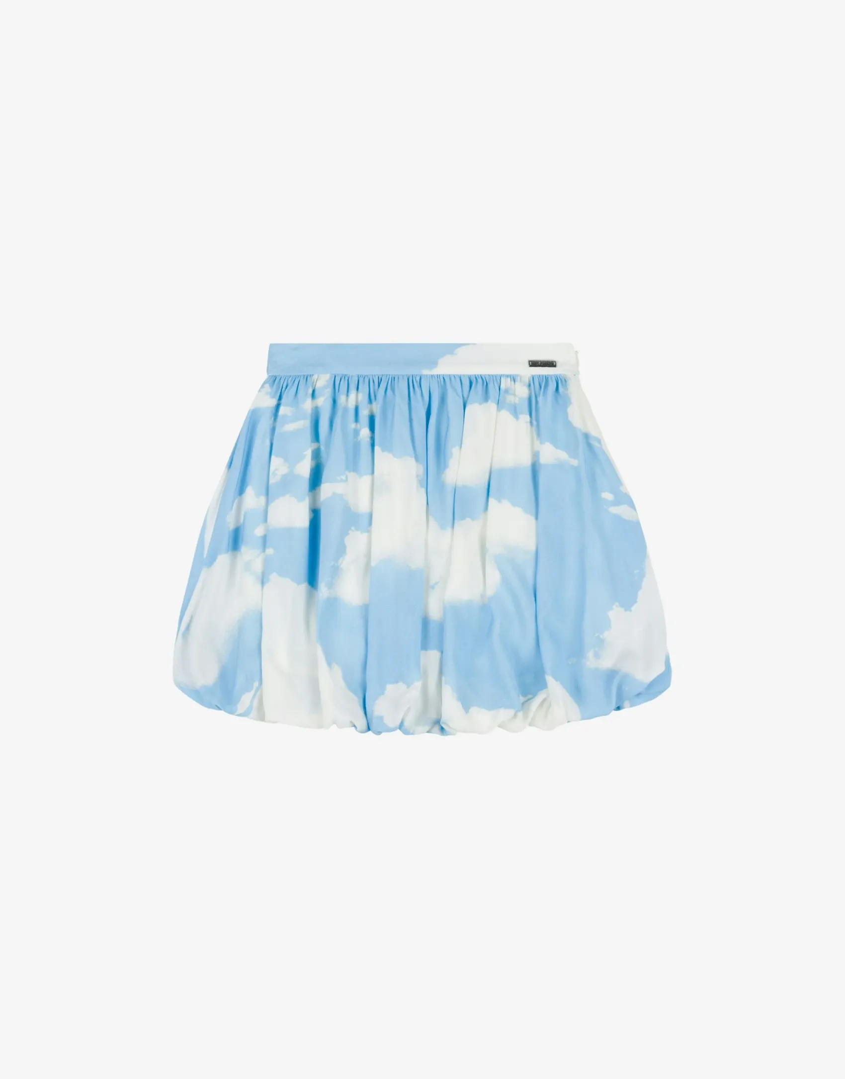 Moschino Girl^Allover Clouds crêpe skirt LIGHT BLUE