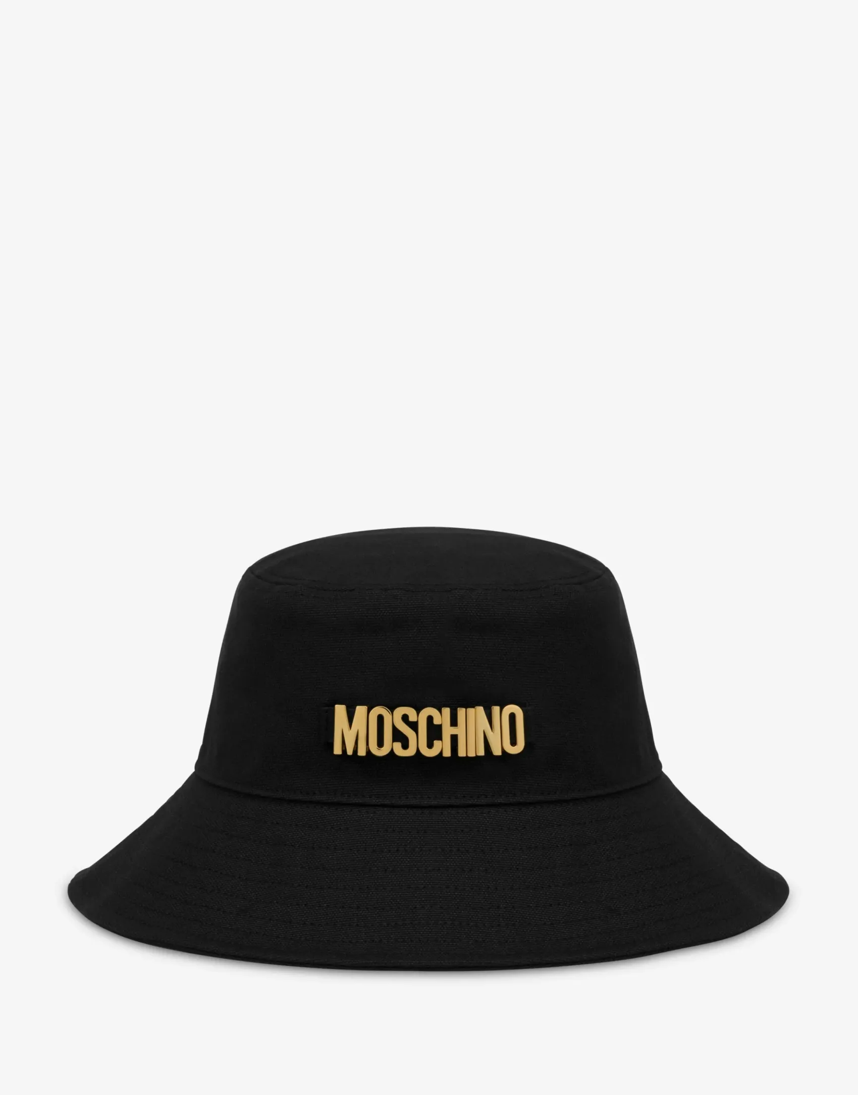 Moschino Hats & Gloves^Bucket Hat Lettering Logo BLACK