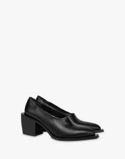 Moschino Pumps^Cuban Heel shootie BLACK