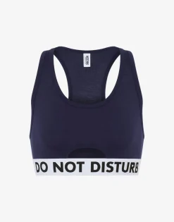Moschino Underwear^Do Not Disturb Crop Top DARK BLUE