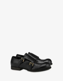 Moschino Loafers & Lace-ups^Double monk strap loafers Cobbler BLACK