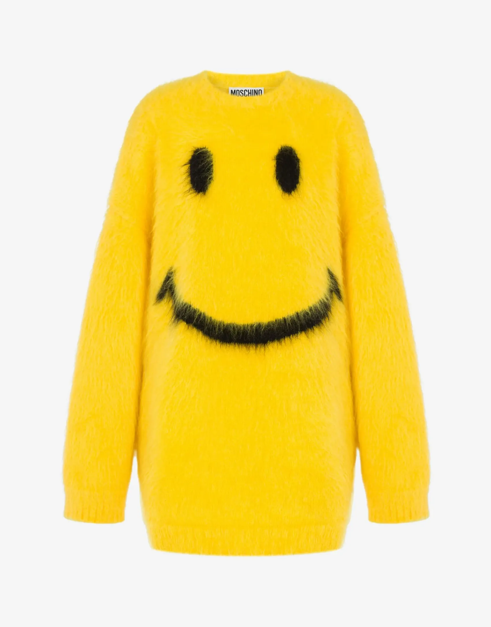 Moschino Dresses^Dress in brushed mohair Smiley YELLOW