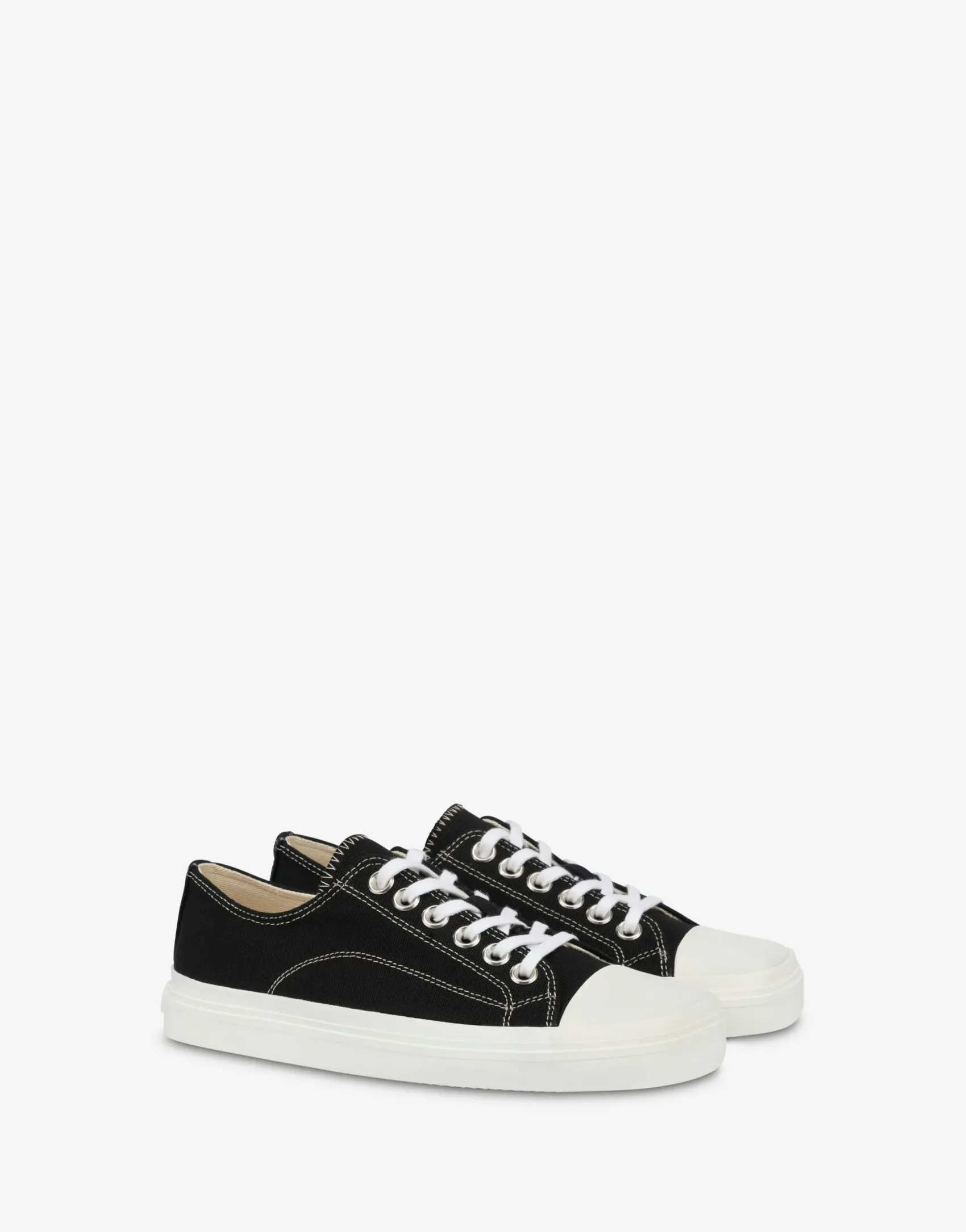 Moschino Sneakers^Edge canvas trainers BLACK