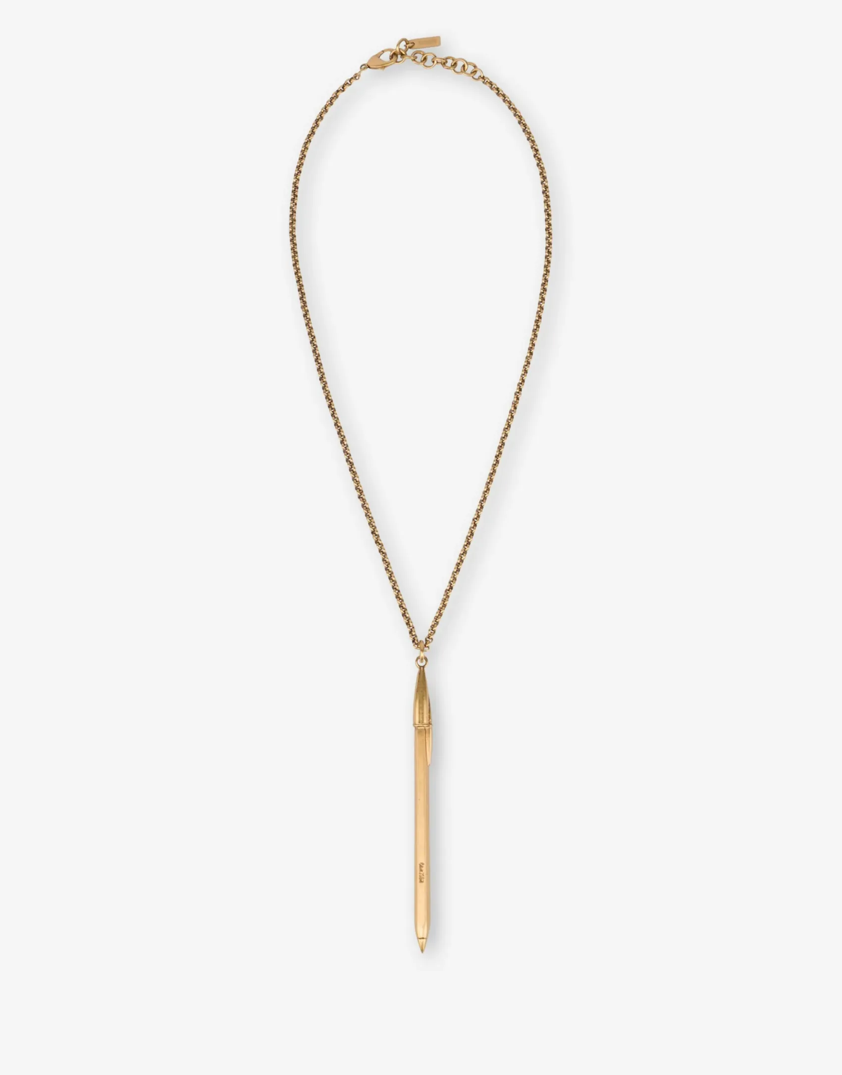 Moschino Jewelry^Feather pendant necklace GOLD