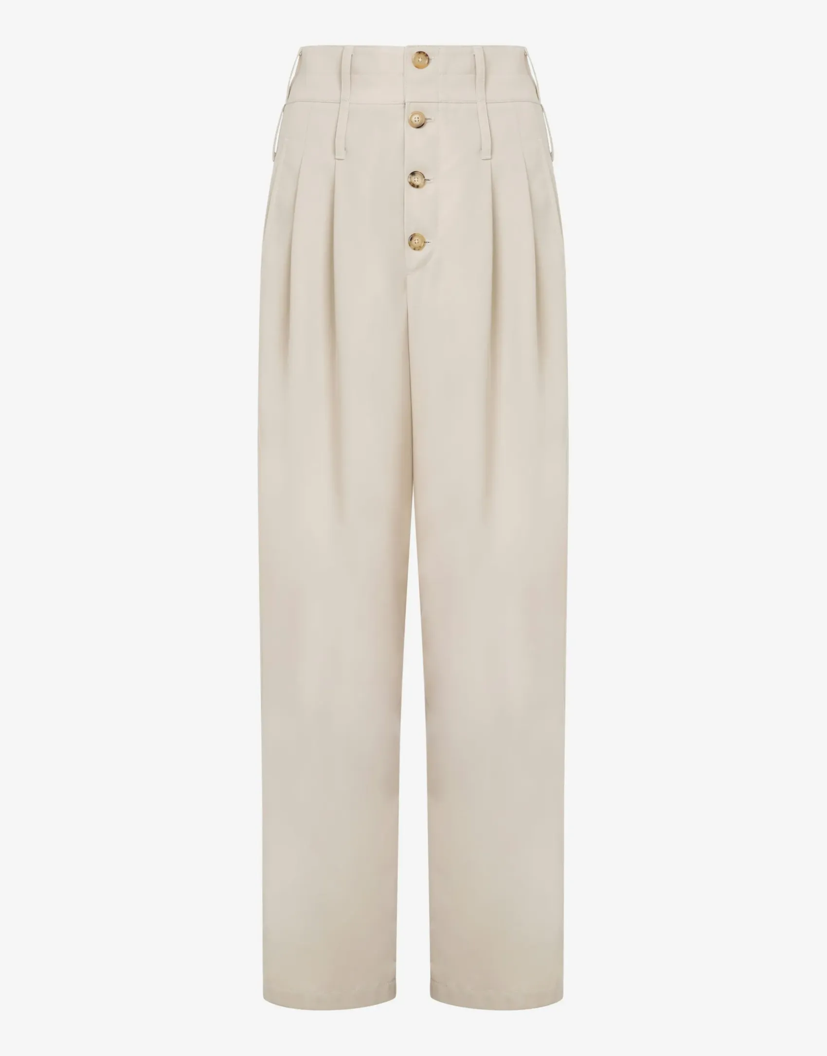 Moschino Pants & Shorts^Gabardine Trousers with Trench Details LIGHT BROWN