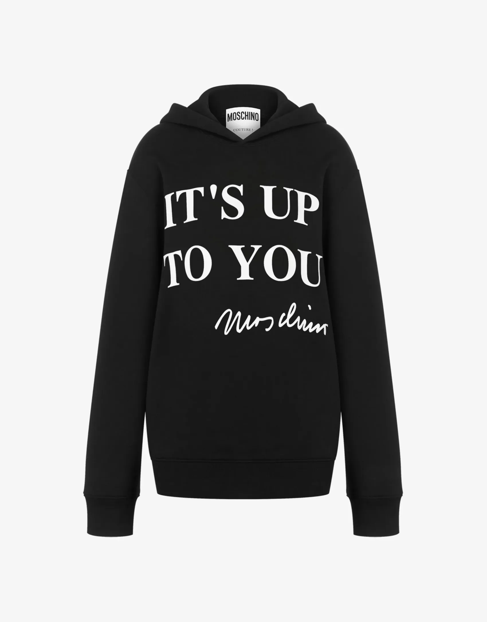 Moschino T-shirts & Sweatshirts^Hoodie It's Up To You BLACK