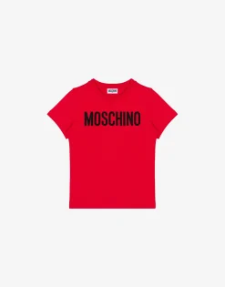 Moschino Boy^Jersey T-shirt Lettering Logo RED