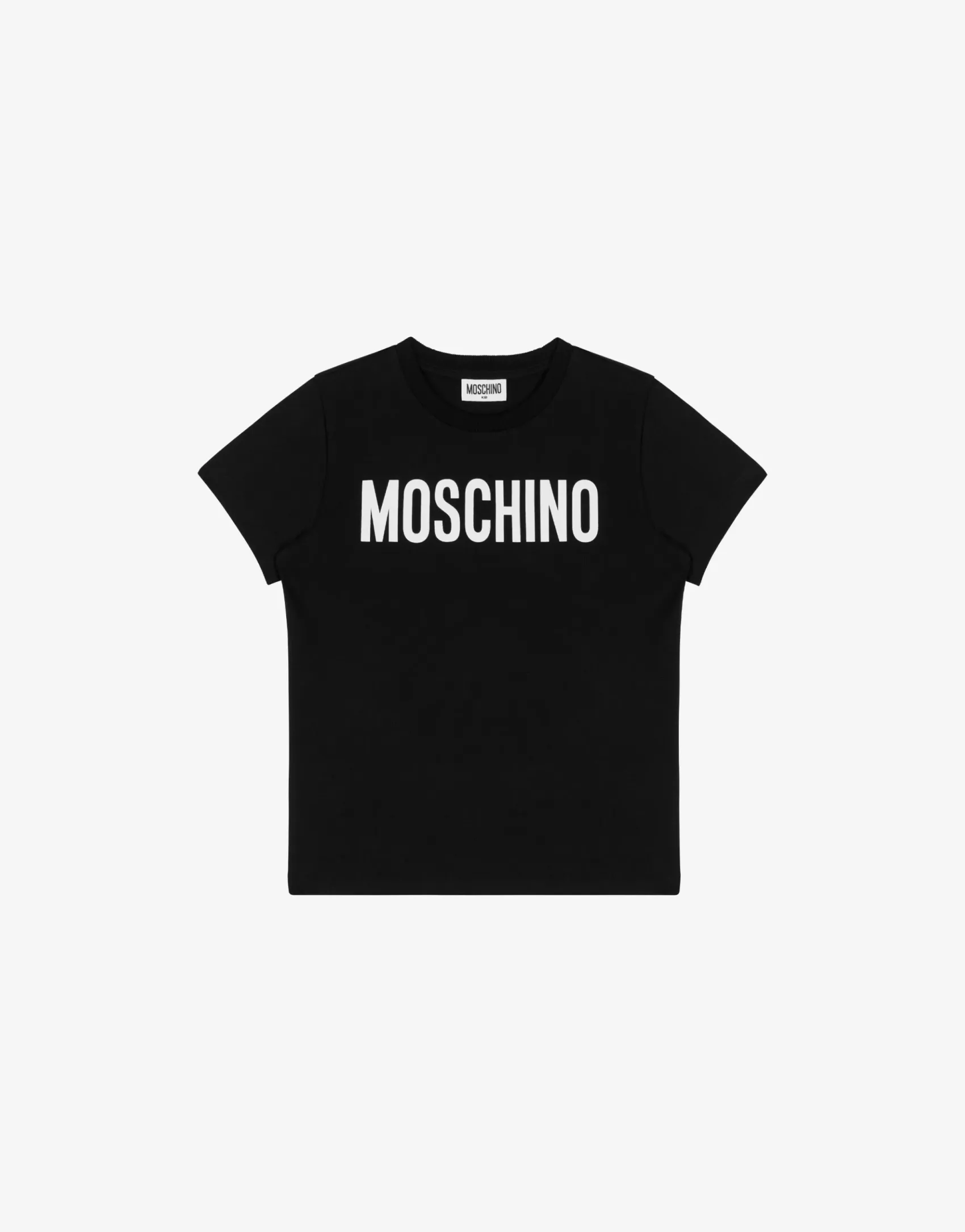 Moschino Girl|Boy^Jersey T-shirt Lettering Logo BLACK