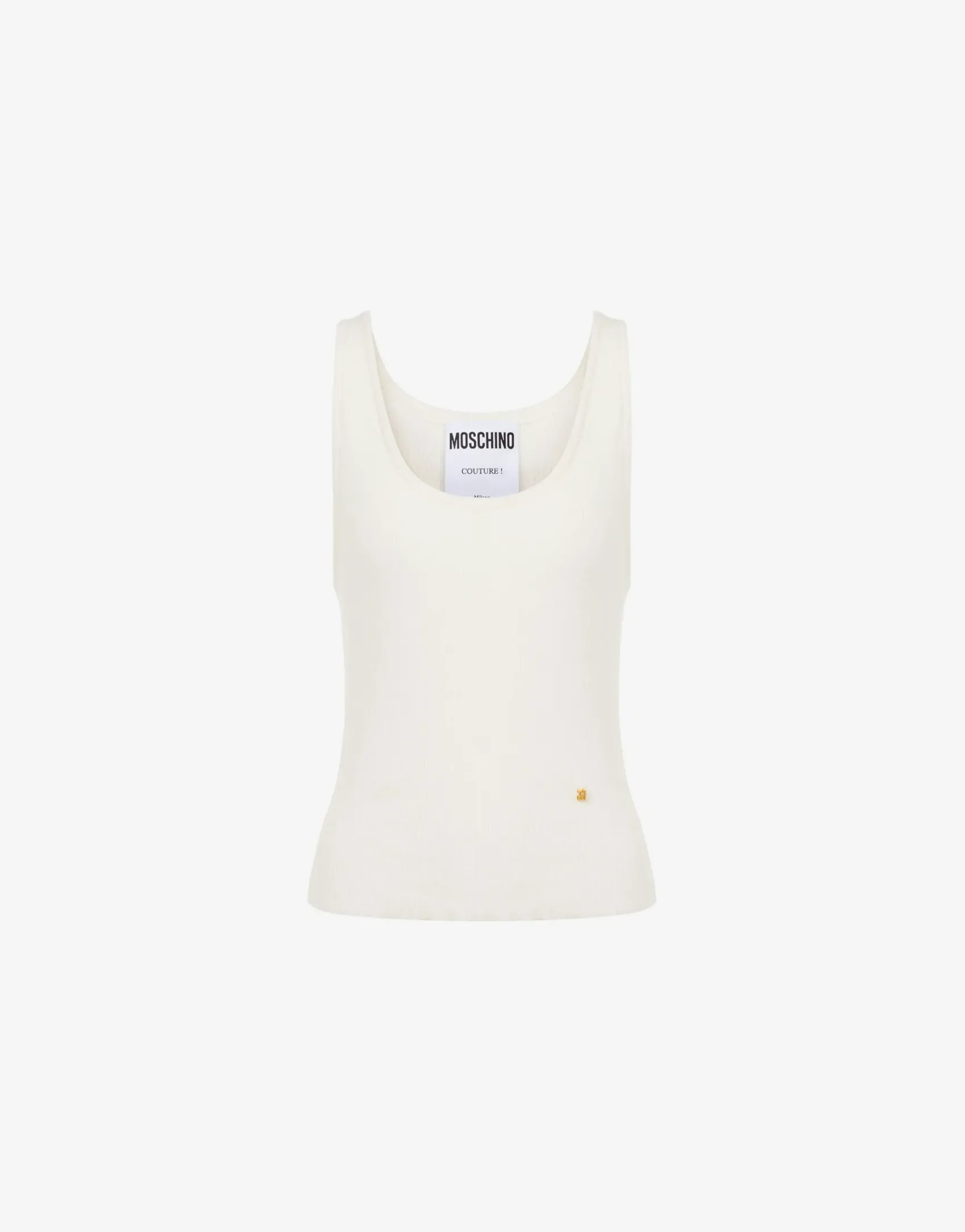 Moschino Shirts & Tops^Knit Tank Top Golden M IVORY