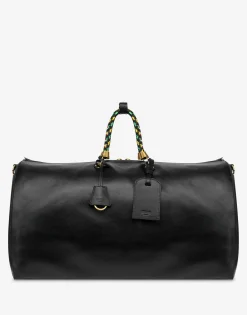 Moschino Handbags|Bags & Backpacks^Large Braided Cord Boston Bag BLACK