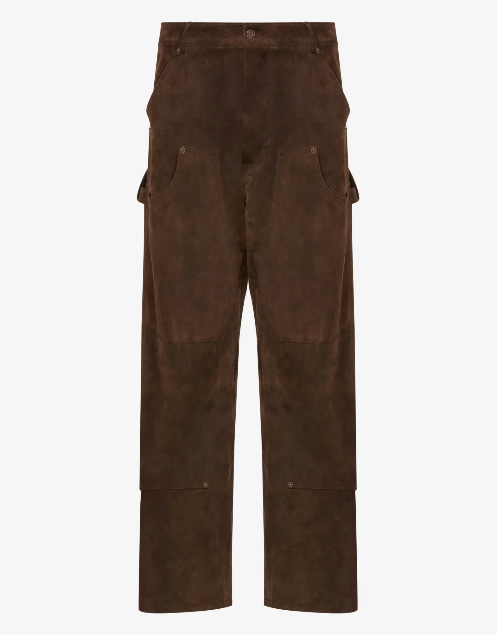 Moschino Pants & Shorts^Light Suede Pants DARK BROWN