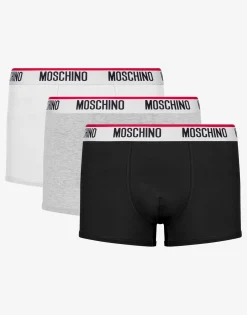 Moschino Underwear^Logo Band set of 3 boxers BLACK