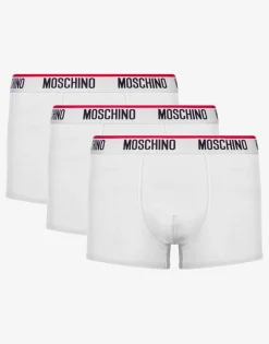 Moschino Underwear^Logo Band set of 3 boxers WHITE