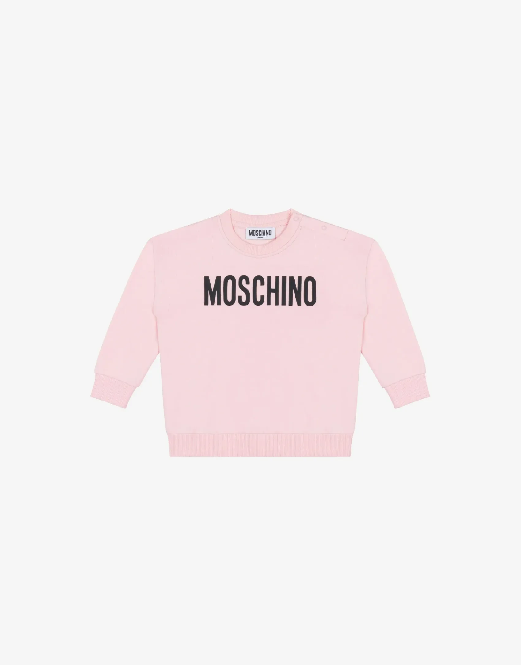Moschino Girl|Boy^Logo Print Cotton Sweatshirt CONFETTI PINK