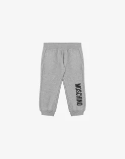 Moschino Girl|Boy^Logo Print fleece trousers GREY