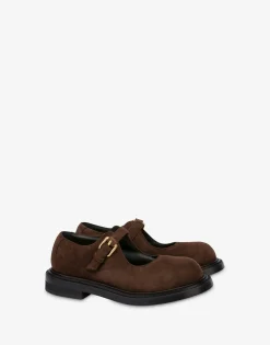 Moschino Flats^Mary Jane Olivia DARK BROWN