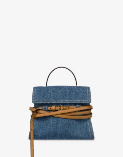 Moschino Handbags^Tie Me bag in denim BLUE DENIM