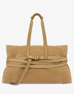 Moschino Shoulder Bags|Bags & Backpacks^Tie Me Boston Bag BEIGE
