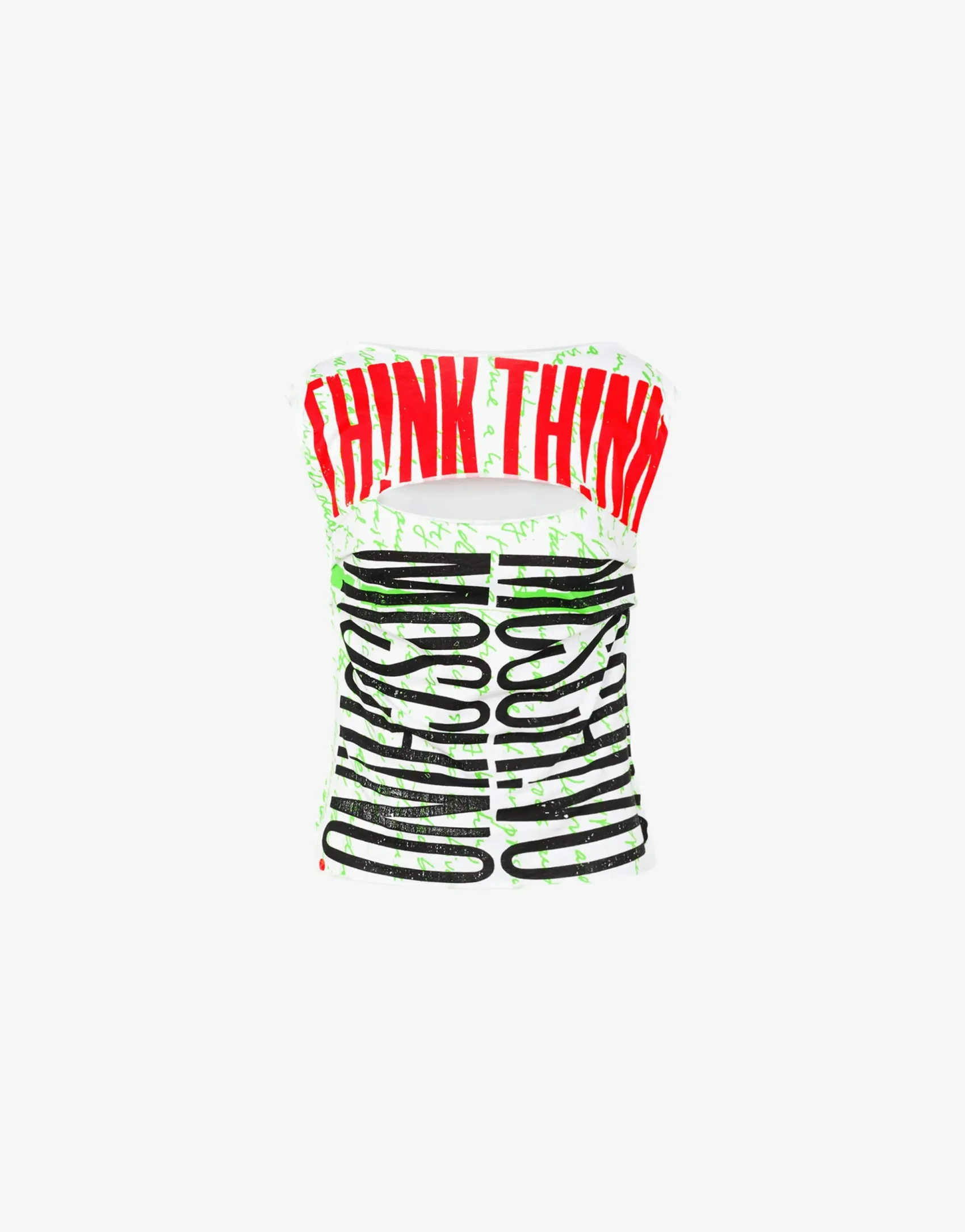 Moschino Shirts & Tops^Organic jersey top 'Think Twice' LIGHT GREEN