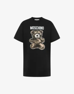 Moschino T-shirts & Sweatshirts^Organic Jersey T-shirt Teddy Bear BLACK