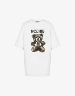 Moschino T-shirts & Sweatshirts^Organic jersey T-shirt Teddy Bear WHITE