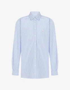 Moschino Shirts^Poplin Shirt Goose Embroidery AZURE
