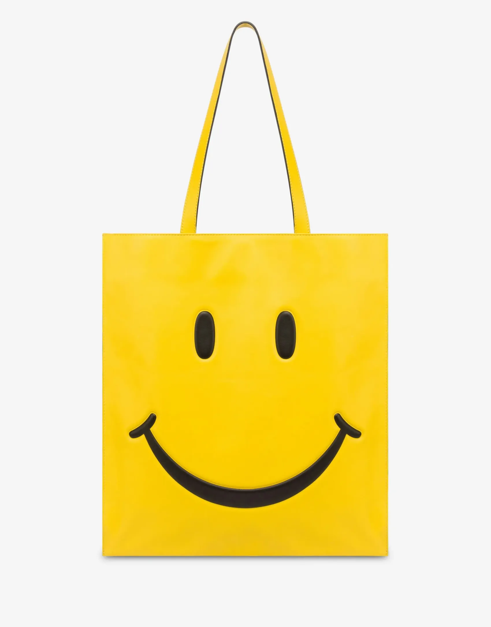 Moschino Tote^Shopper in nappa Smiley® YELLOW