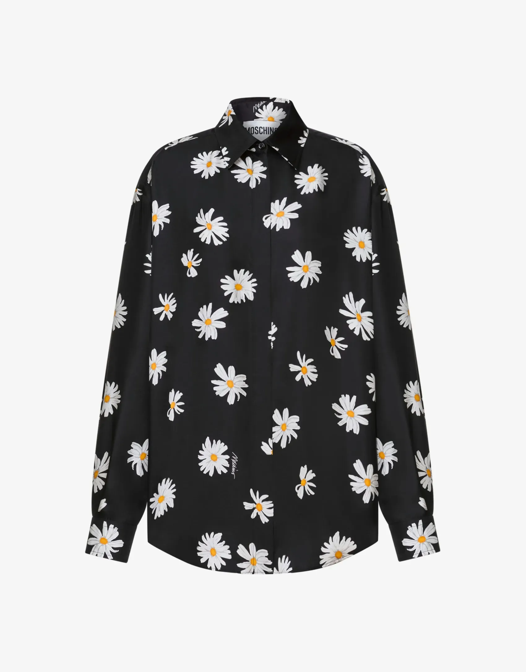 Moschino Shirts & Tops^Silk Twill Shirt Allover Daisy BLACK