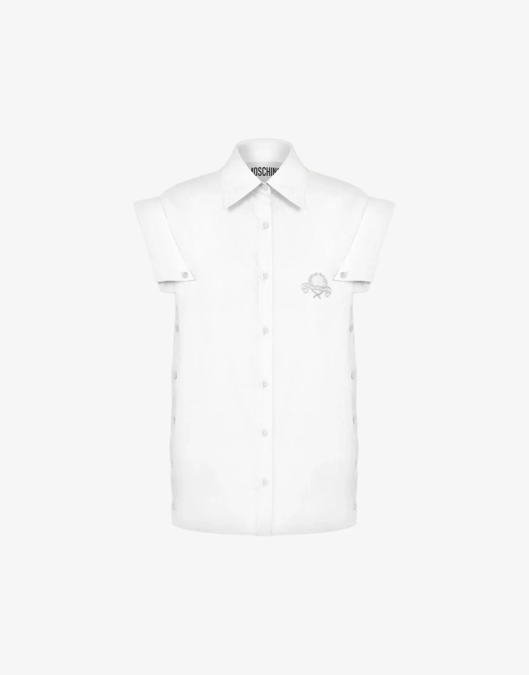 Moschino Shirts & Tops^Sleeveless Shirt Multi Collars WHITE