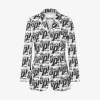 Moschino Jackets|Co-ords^Stretch cotton satin jacket 'What's up' BLACK