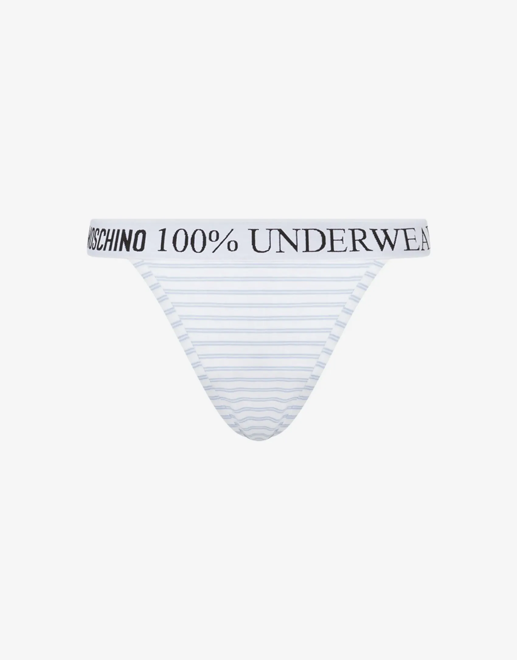 Moschino Underwear^Striped Stretch Jersey Thong AZURE