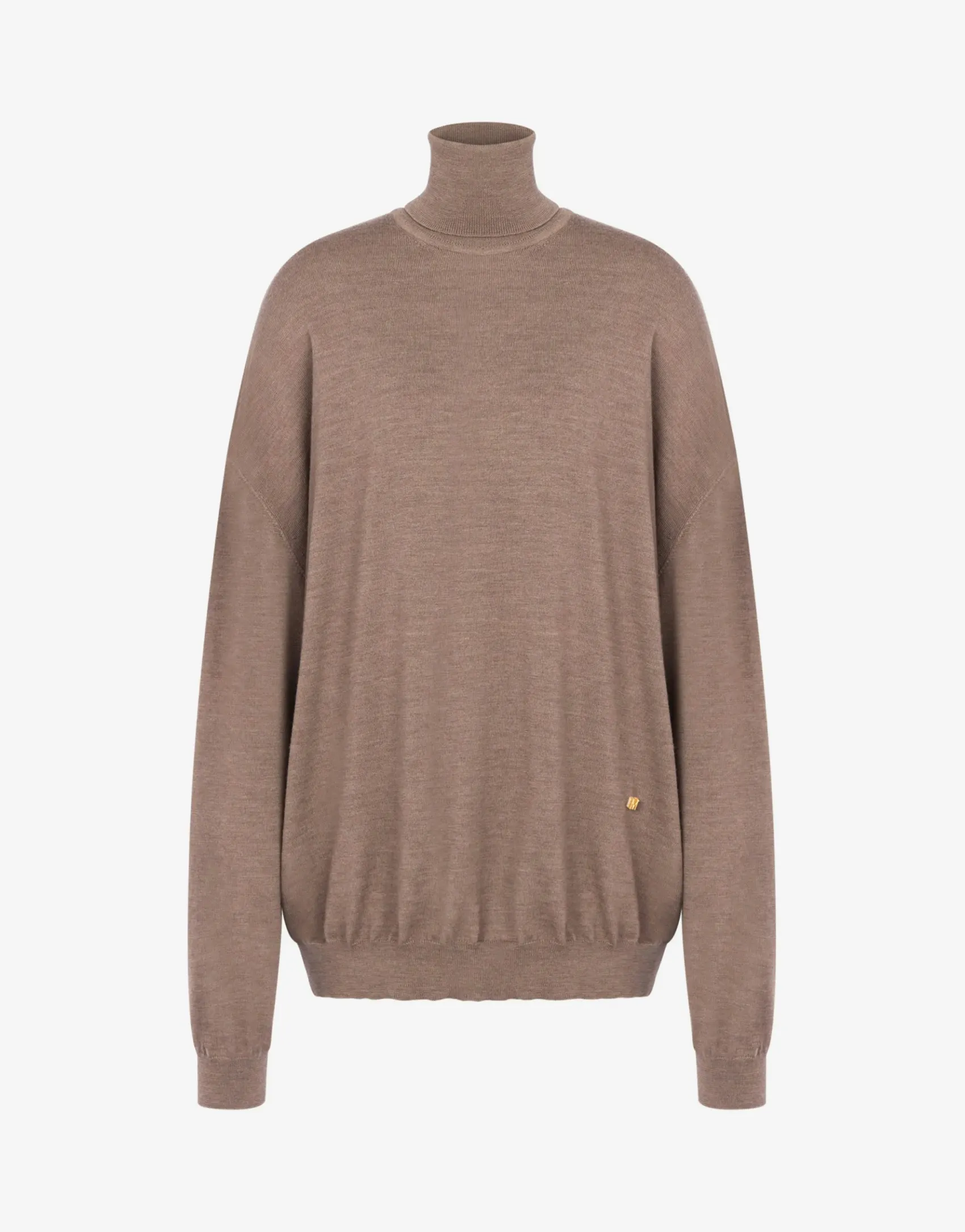 Moschino Co-ords|Knitwear^Turtleneck sweater in wool Golden M DOVE