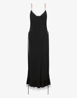 Moschino Dresses^Viscose and Silk Dress Flower Jacquard BLACK