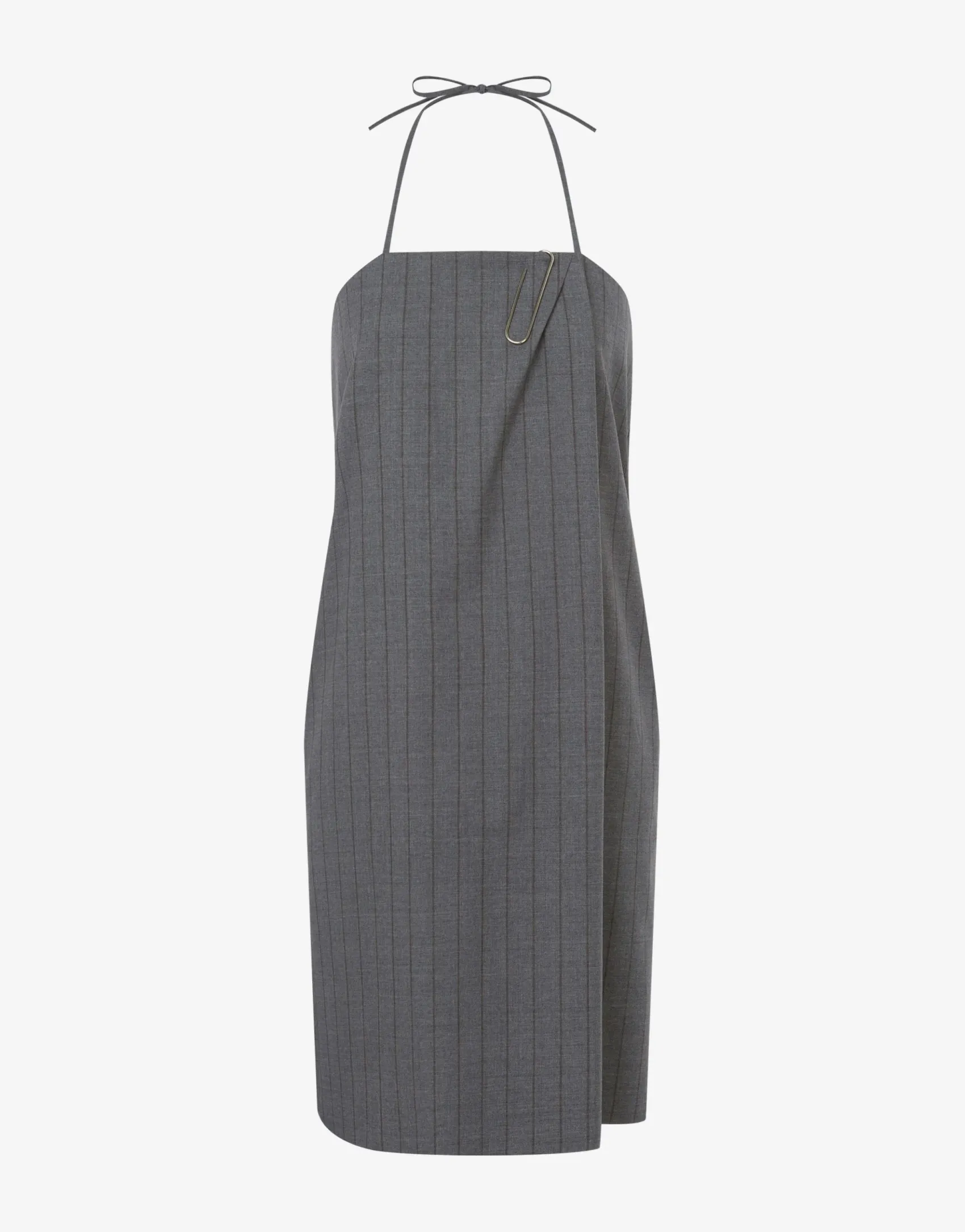 Moschino Dresses^Wool Pinstripe Dress Office Inspiration GREY